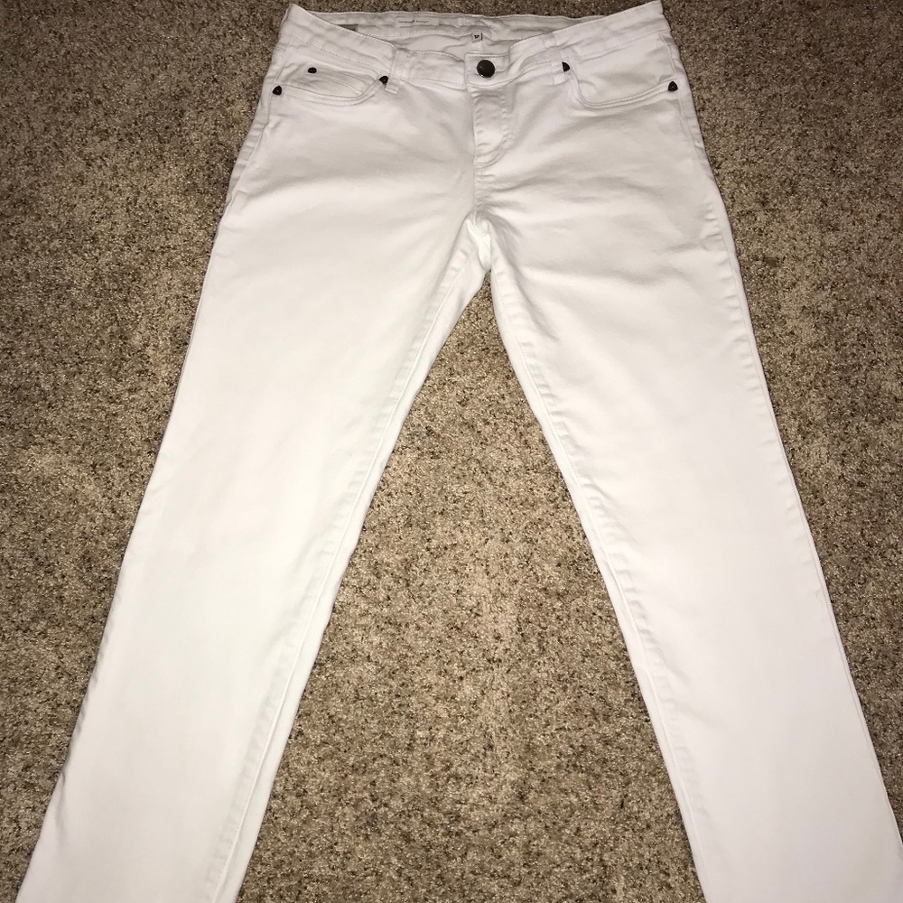 Kut from the Kloth  White Denim Boyfriend Jeans